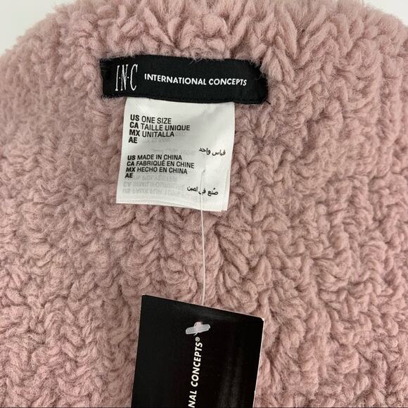 INC Scarf Mauve Pink Soft Fluffy One Size NWT - Picture 5 of 9